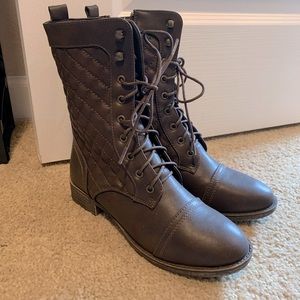 Brown Combat Boots